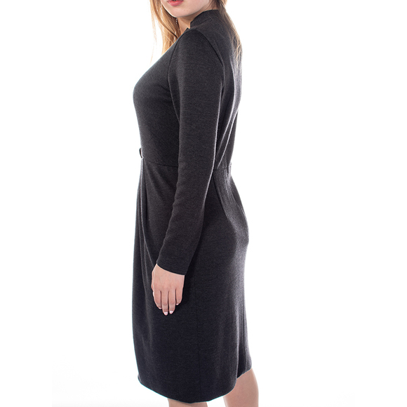 A-K-R-I-S GRAPHITE LONG SLEEVE DRESS | WOMENS SIZE S - Picture 3 of 5